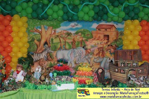 Arca de No� - Decora�&atilde;o Festa Anivers�rio Infantil - MariaFuma�aFestas&reg;&nbsp;- Taguatinga-DF - fone: (61)35636663 - foto01