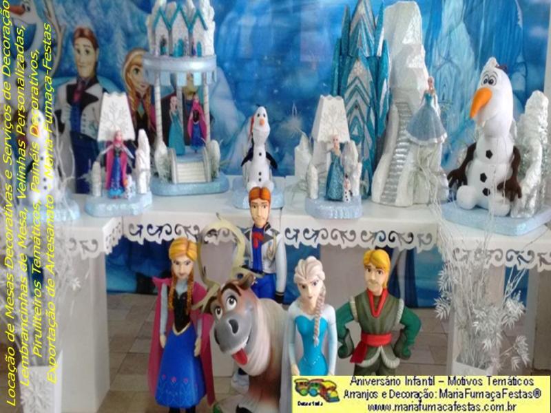 Temas Infantis desenvolvidos pela Maria Fumaa Festas - Decoraão de festa Infantil Frozen da Maria Fumaa Festas