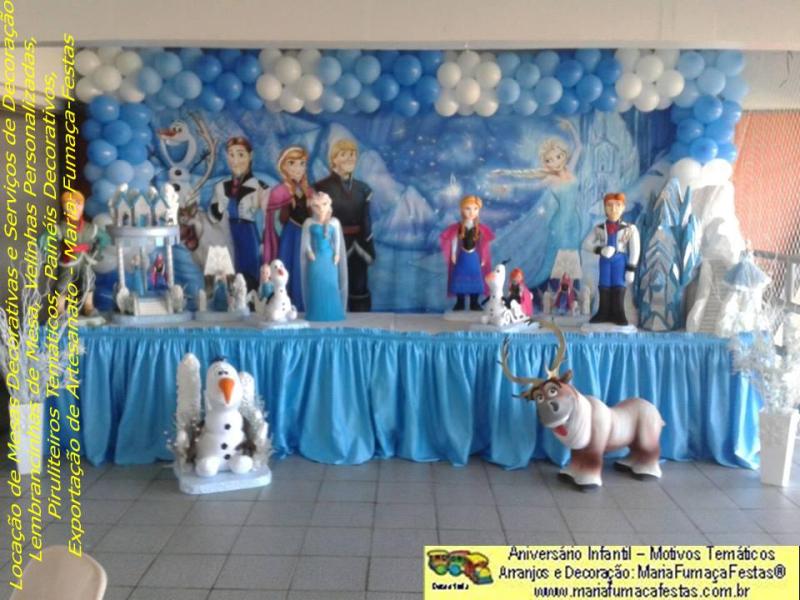 Temas Infantis desenvolvidos pela Maria Fumaa Festas - Decoraão de festa Infantil Frozen da Maria Fumaa Festas