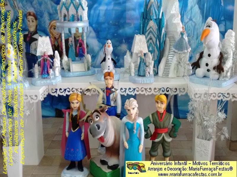 Temas Infantis desenvolvidos pela Maria Fumaa Festas - Decoraão de festa Infantil Frozen da Maria Fumaa Festas