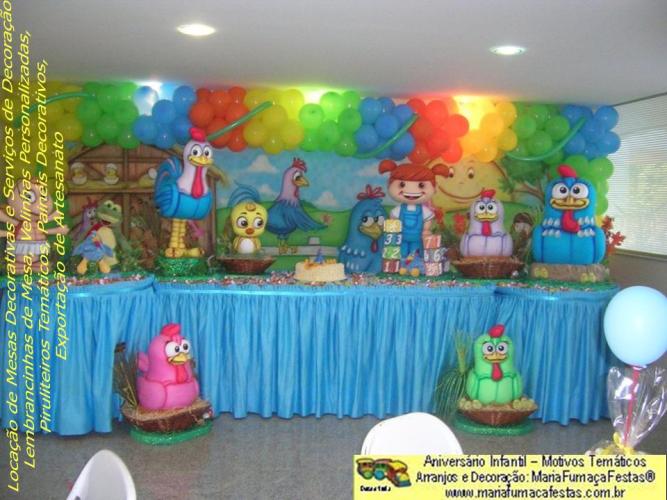 Decoração Festa de Aniversário Infantil Galinha Pintadinha da Maria Fumaça Festas (03)