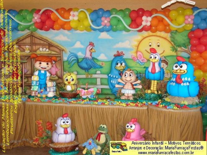 foto de Tema Festa Aniversrio Infantil com a Galinha Pintadinha da Maria Fumaa Festas (12)