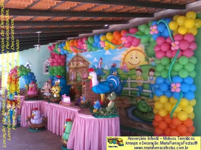 foto de Tema Festa Aniversrio Infantil com a Galinha Pintadinha da Maria Fumaa Festas (14)