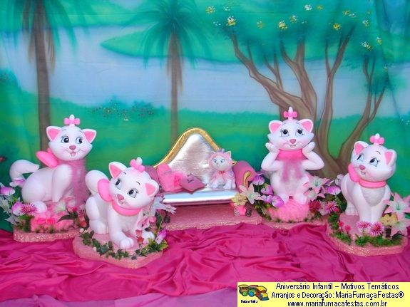 Decoração Gatinha Marie Festa Infantil, Elo7 Produtos Especiais