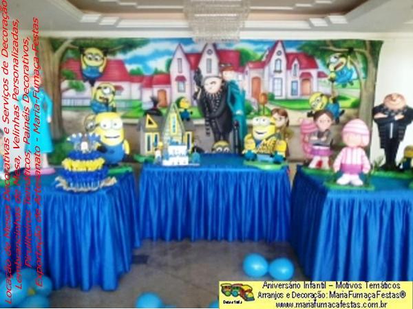 Temas Infantis desenvolvidos pela Maria Fumaa Festas - Decoraão de festa Meu Malvado Favorito da Maria Fumaa Festas