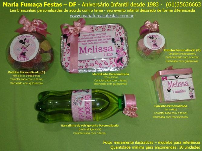 Temas Infantis desenvolvidos pela Maria Fumaça Festas - Decoração de festa Minnie Rosa da Maria Fumaça Festas