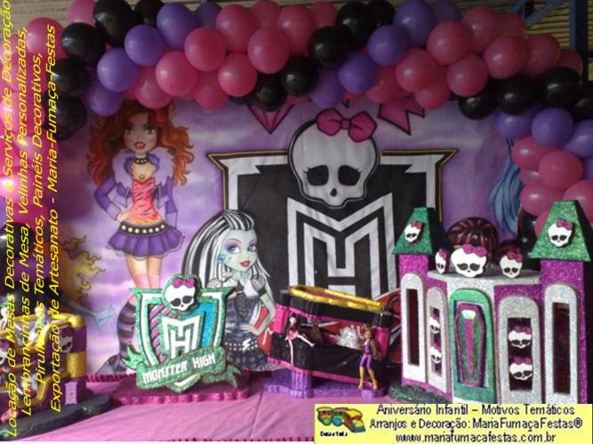 Temas Infantis desenvolvidos pela Maria Fumaça Festas - Decoração de festa Monster High da Maria Fumaça Festas (10)