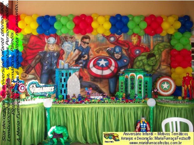 Os-Vingadores-foto-13 - Temas Infantis - Os Vingadores (The Avengers) - Decoraão Infantil Maria-Fumaa-Festas