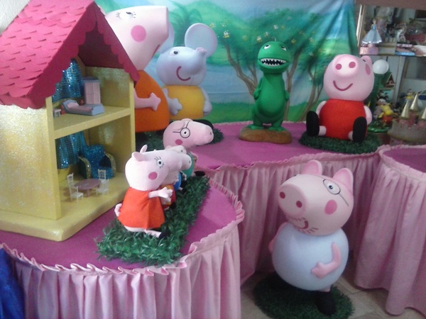 Temas Infantis desenvolvidos pela Maria Fumaa Festas - Decoraão de festa Peppa-Pig da Maria Fumaa Festas