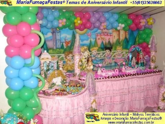 foto/imagem 08 - Tema decoraão festa aniversrio infantil "As Pequenas Princesas" desenvolvido pela Maria Fumaa Festas