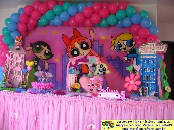 Poderosas_61 - Tema Decoraão de Aniversrio Infantil Super-Poderosas