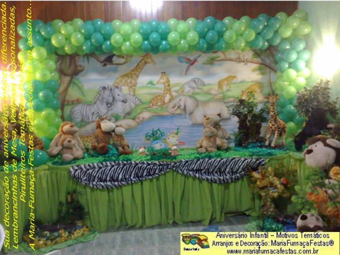 Decoraão Festa de Aniversrio Infantil Selva / Safari da Maria Fumaa Festas (16)