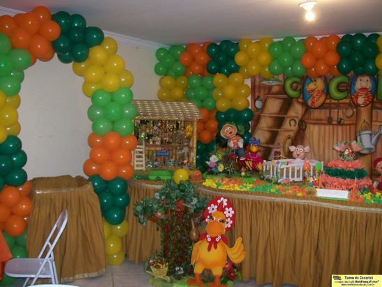 Turma do Cocoric� - Decora��o de Anivers�rio Infantil - MariaFuma�aFestas�&nbsp;- Taguatinga-DF - fone: (61)35636663