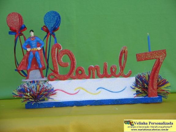 Velinha Personalizada para aniversário infantil (07) - Maria Fumaça Festas - Tema Infantil - Decoração de Aniversário Infantil