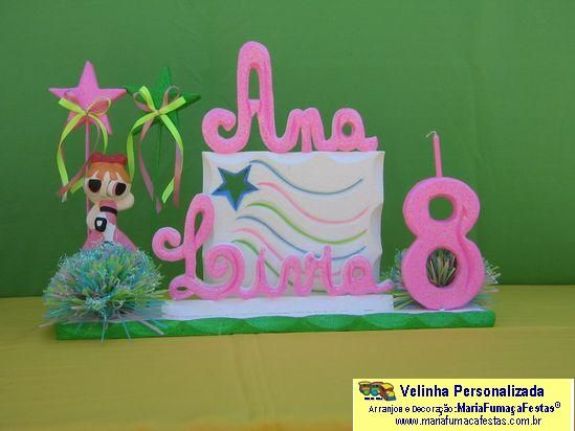 Velinha Personalizada para aniversário infantil (21) - Maria Fumaça Festas - Tema Infantil - Decoração de Aniversário Infantil