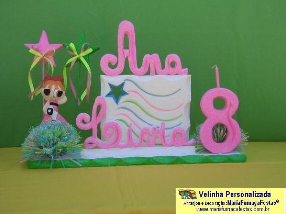 Velinha Personalizada para aniversrio infantil (21) - Maria Fumaa Festas - Tema Infantil - Decoraão de Aniversrio Infantil