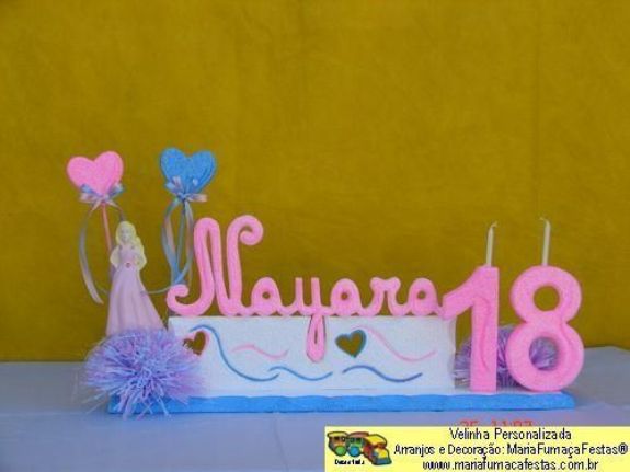Velinha Personalizada para aniversrio infantil (29) - Maria Fumaa Festas - Tema Infantil - Decoraão de Aniversrio Infantil