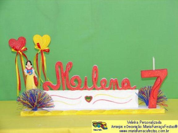 Velinha Personalizada para aniversrio infantil (45) - Maria Fumaa Festas - Tema Infantil - Decoraão de Aniversrio Infantil