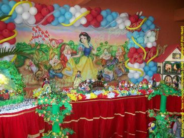 Dicas de Anivers�rio Infantil - Decora�&atilde;o com o tema Infantil Branca de Neve